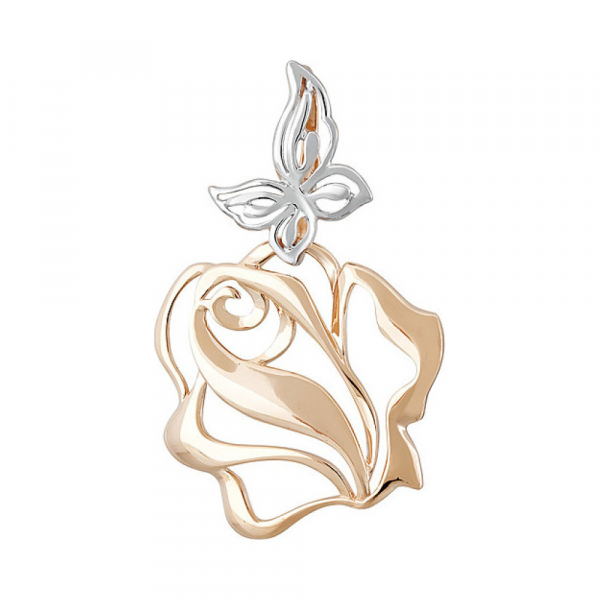 Золотая подвеска без камня № 133243