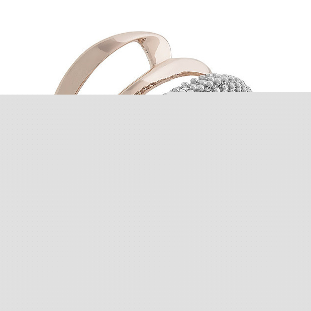 Золотые серьги с аметистом и фианитом № 105681