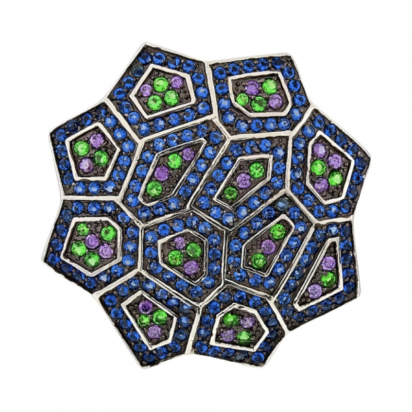 Серебряная подвеска с фианитами № 115623