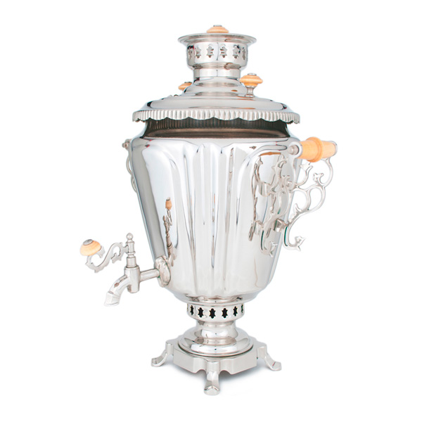 Самовар жаровой "конус", 7 литров, никелированный