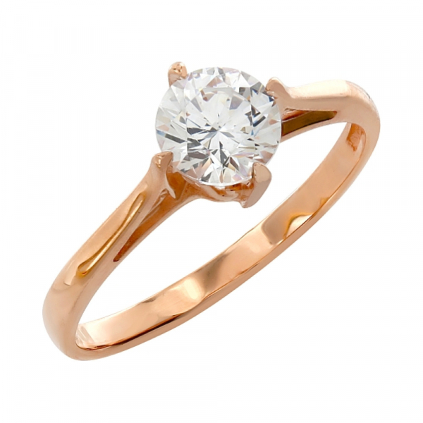 Золотое кольцо с кристаллами swarovski № 105236
