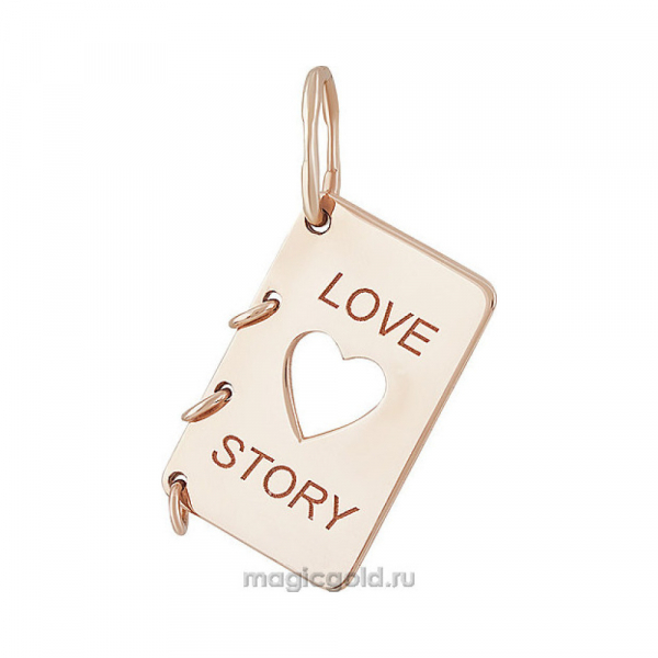 Золотая подвеска без камня № 155708