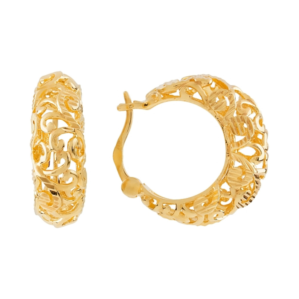  серьги с золотым покрытием № 108302