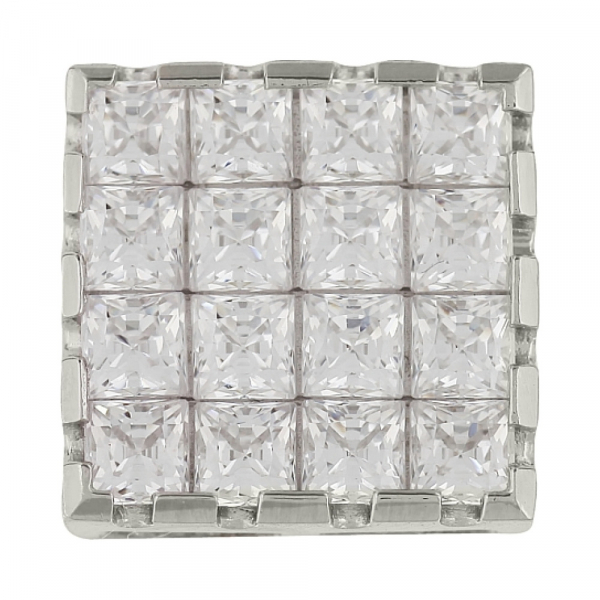 Серебряная подвеска с фианитом № 99789