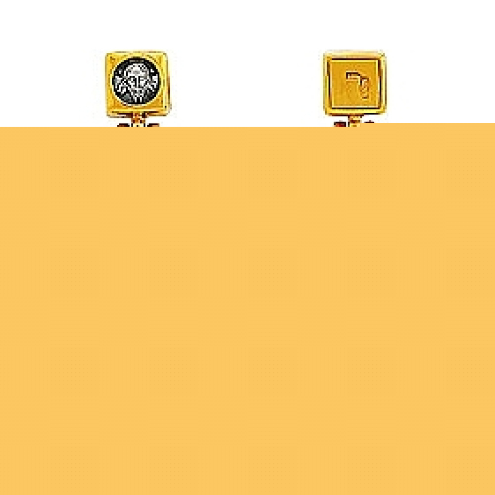 Золотые серьги с кристаллами swarovski и фианитами № 129254