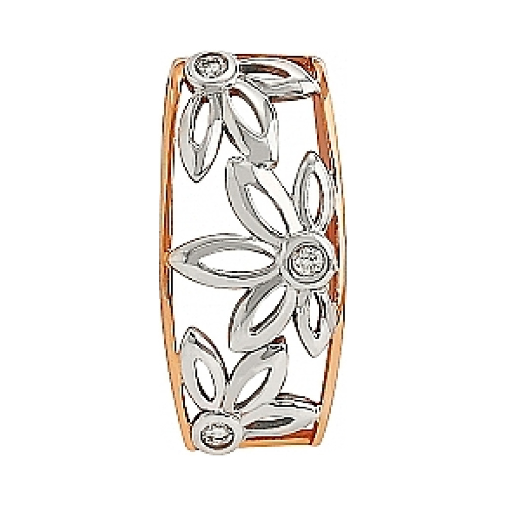 Золотая подвеска с бриллиантом № 75806