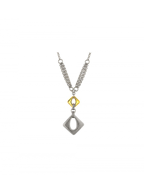 Серебряное колье без камня № 83079