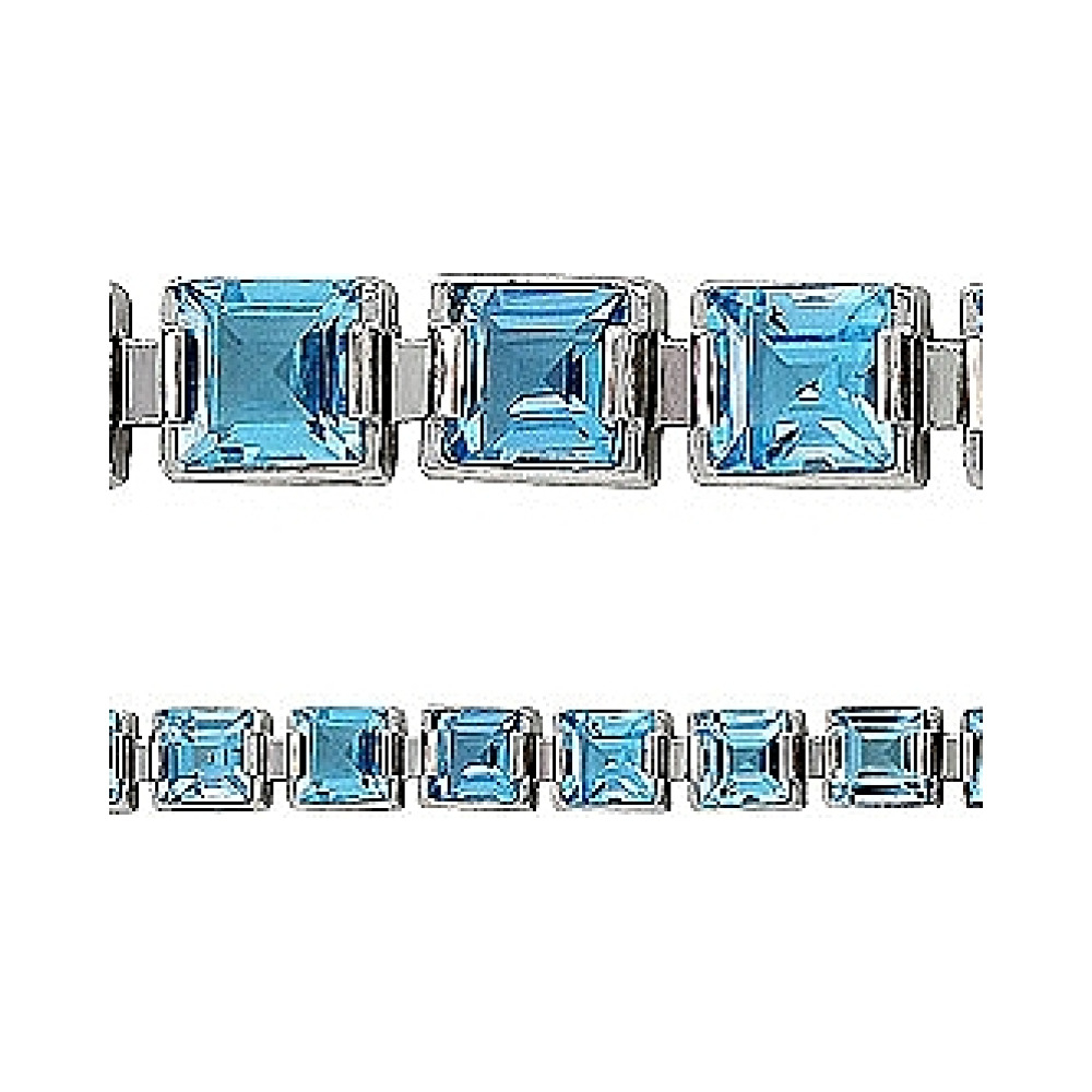 Серебряное колье с топазом № 51960