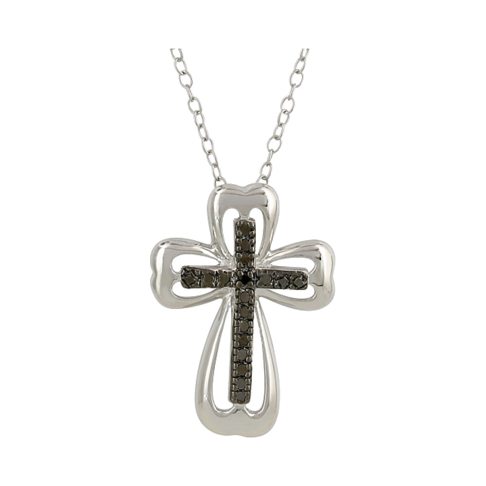 Серебряное колье с фианитами № 107140