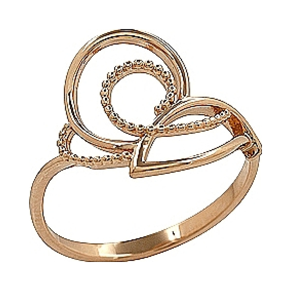 Золотое кольцо без камня № 69671