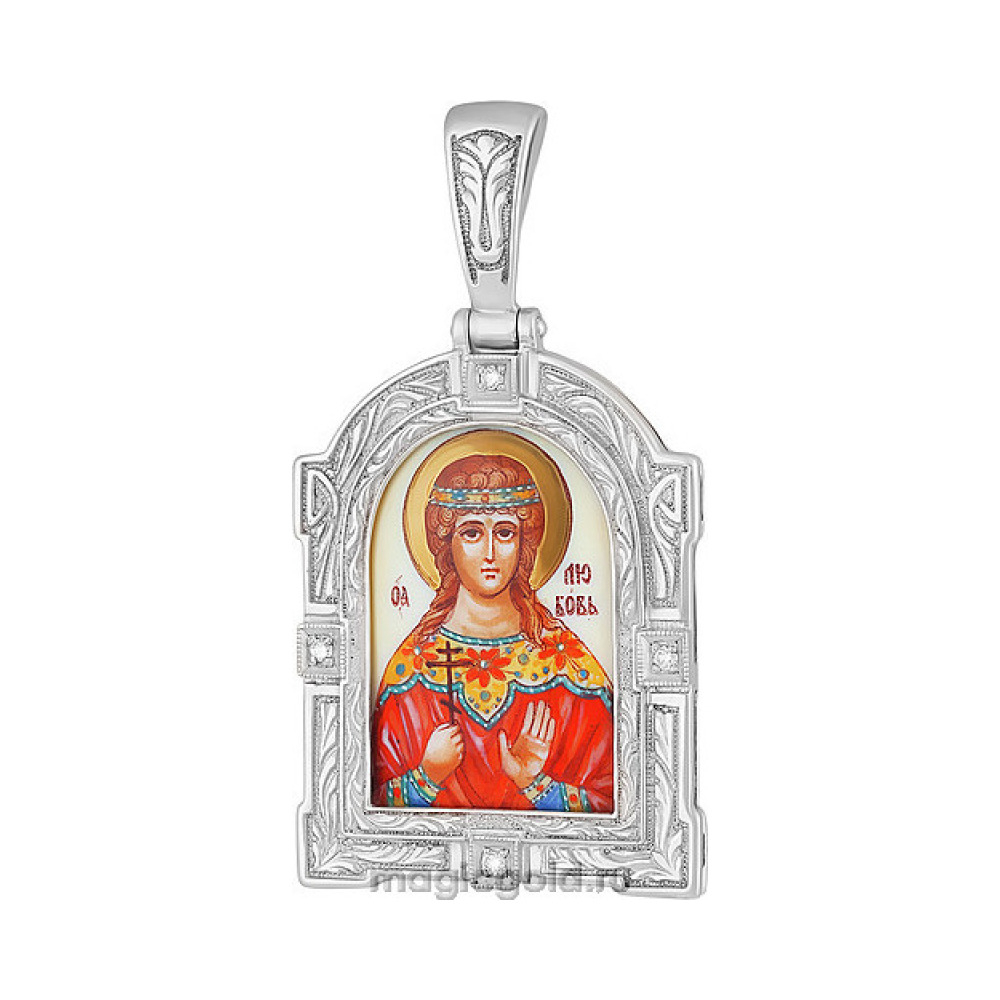 Икона с фианитами и эмалью № 131959