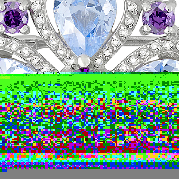 Золотые серьги с фианитом № 139973