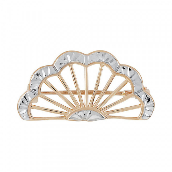 Золотая брошь с алмазкой № 134990