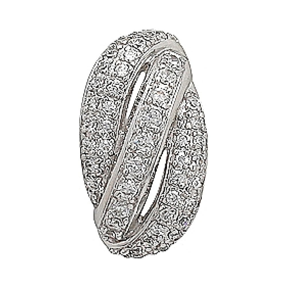 Серебряная подвеска с фианитом № 70732