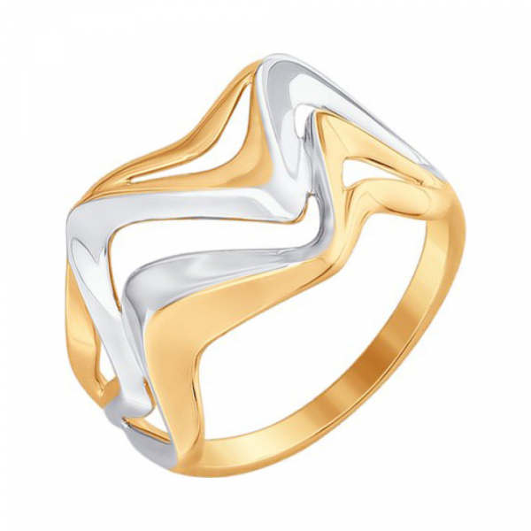 Золотое кольцо без камня № 155787