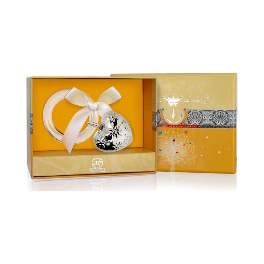 Погремушка "Сердце с цветами" 1GI0081О/8