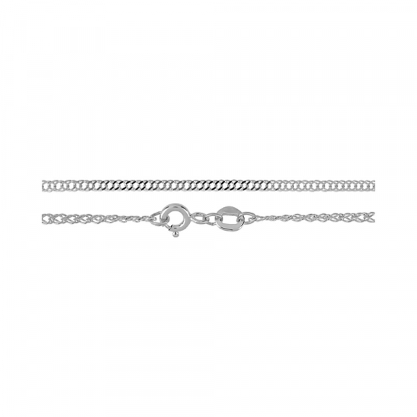 Серебряная цепь ромб дв. гран. род. № 123775