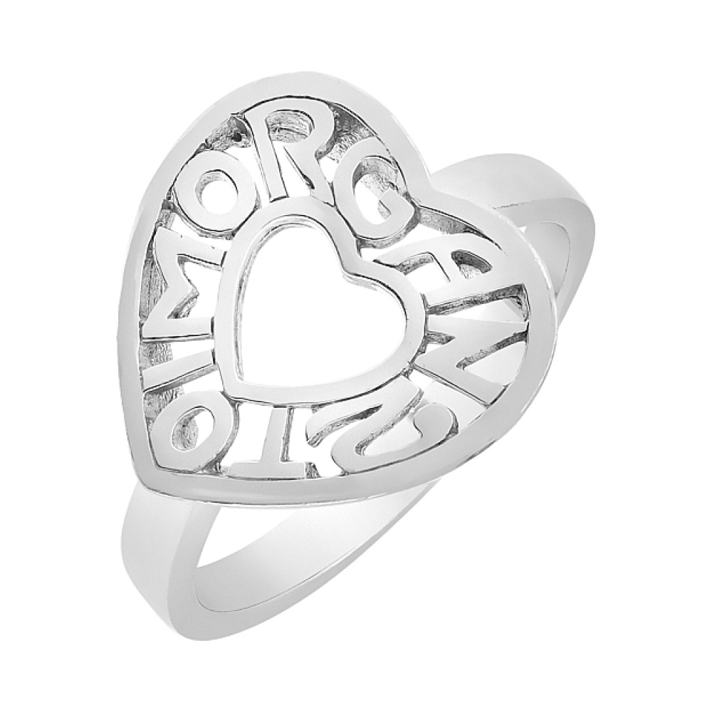 Серебряное кольцо без камня № 35805