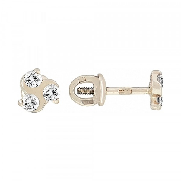 Пуссеты с фианитами № 98026