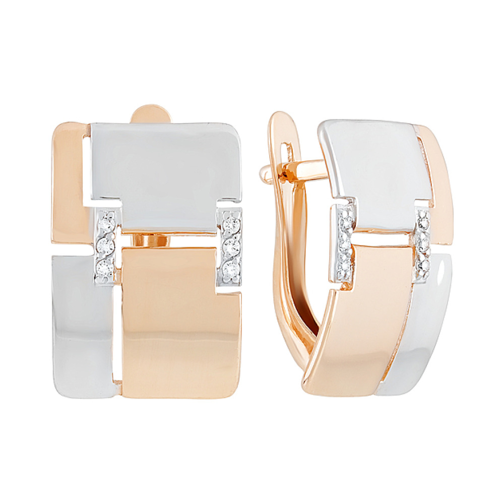 Золотое кольцо с бриллиантом и сапфиром № 82228