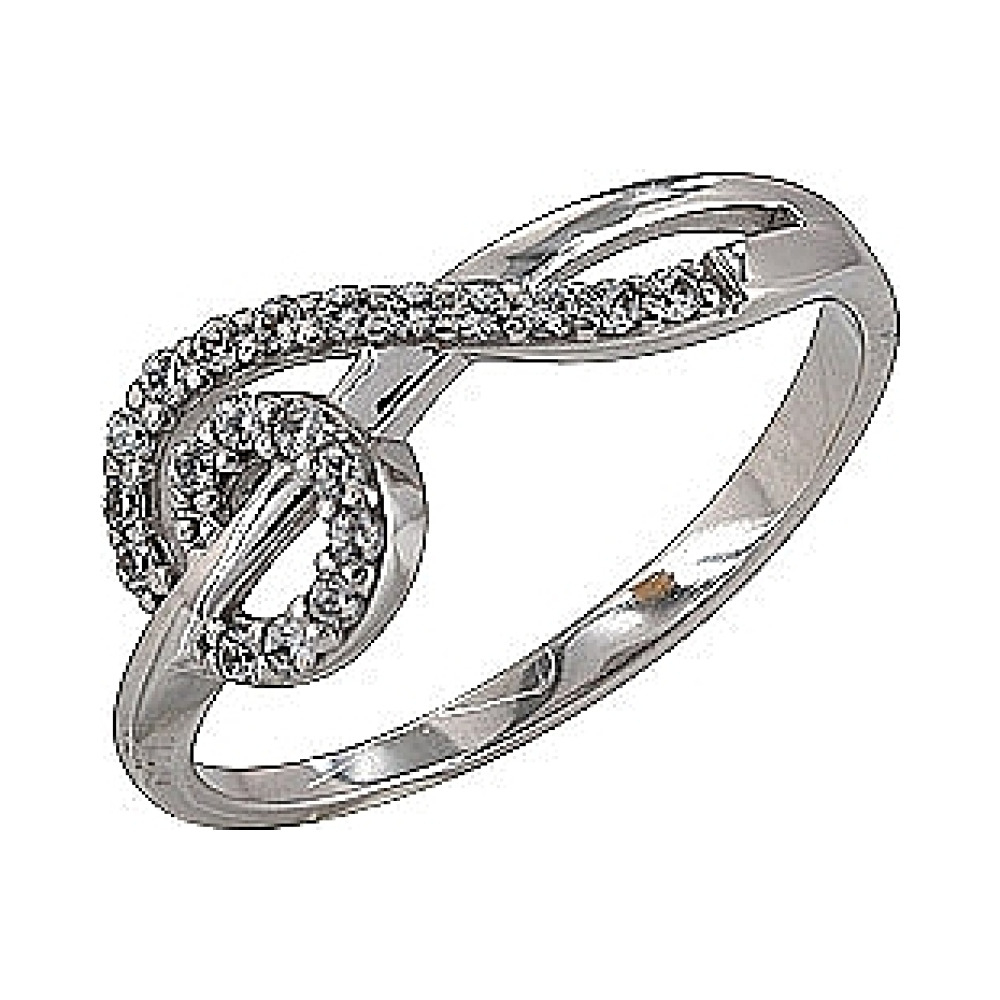 Золотое кольцо с фианитом № 72999