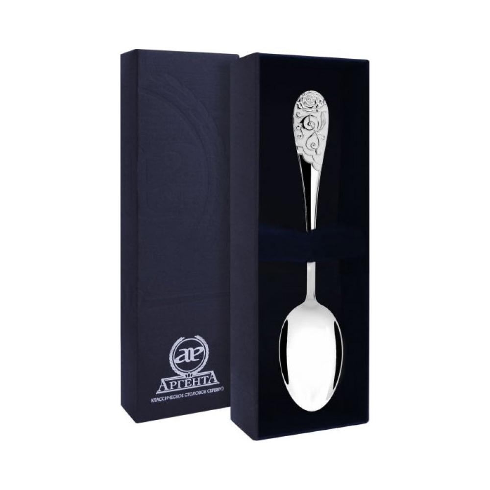 Ложка чайная "Роза" 715ЛЖ03807 (белый)