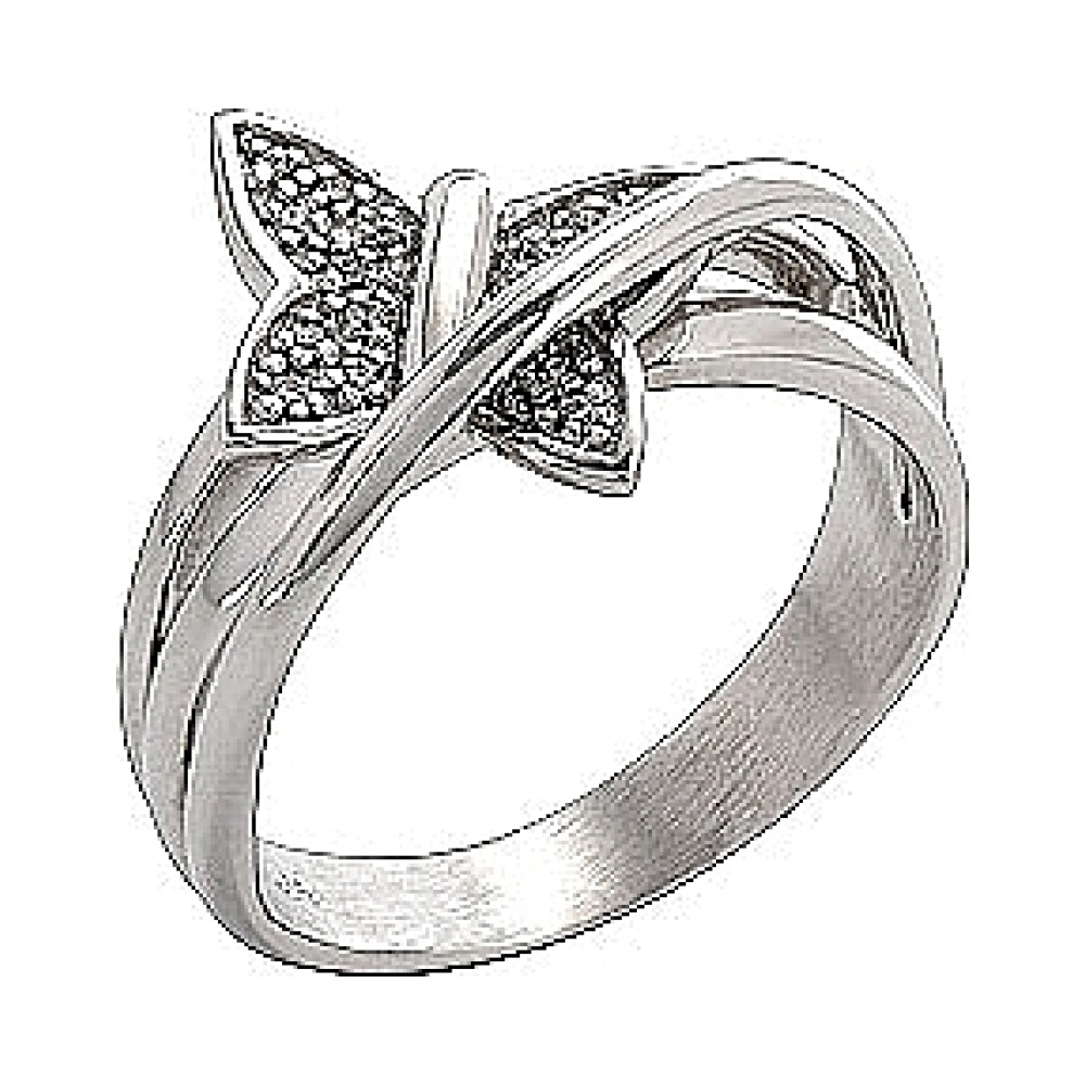  Кольцо с фианитом TED LAPIDUS № 32635