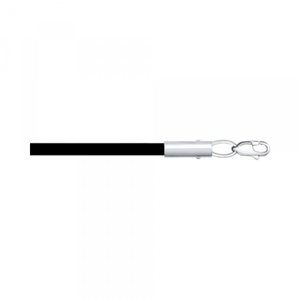 Шнурок каучуковый серебро № 140409