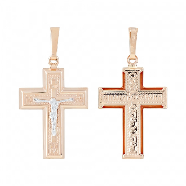 Крест пустотелый с накладкой б/з № 121259