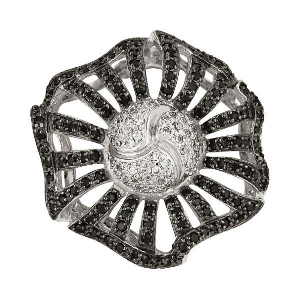 Серебряная подвеска с фианитом № 80469