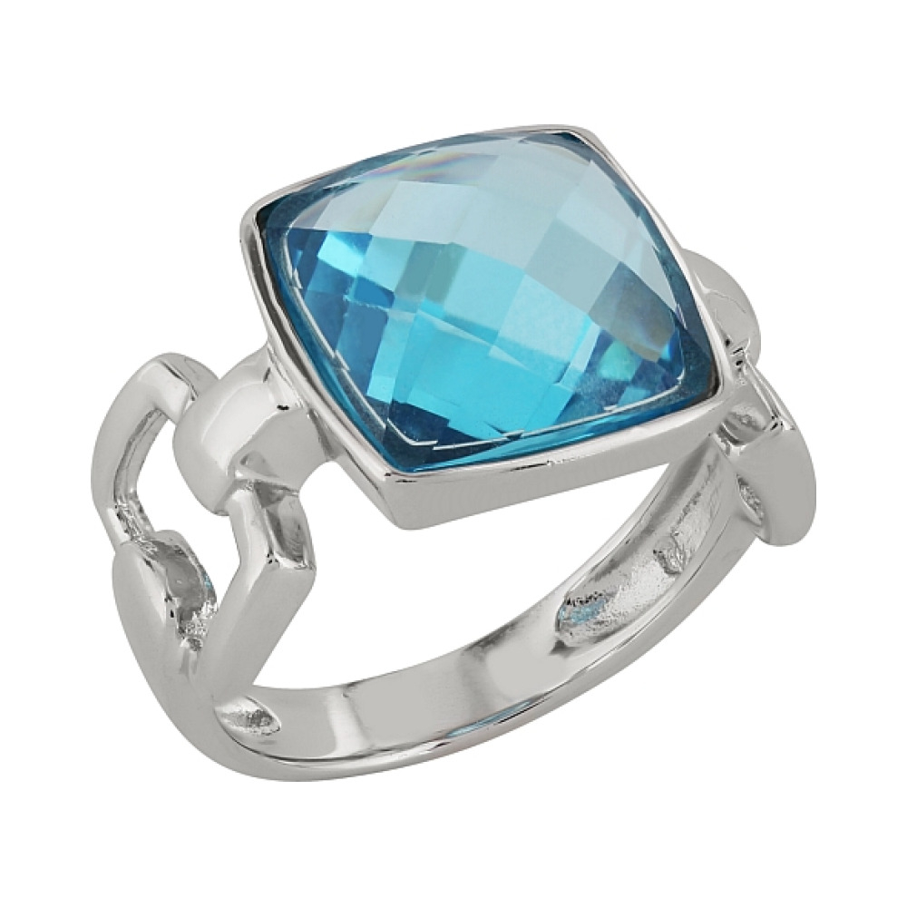 Серебряное кольцо с фианитом № 99900