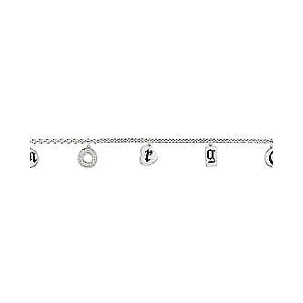 Серебряный браслет с эмалью № 35869