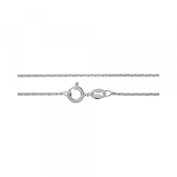 Серебряная цепь кордано родированная № 109981