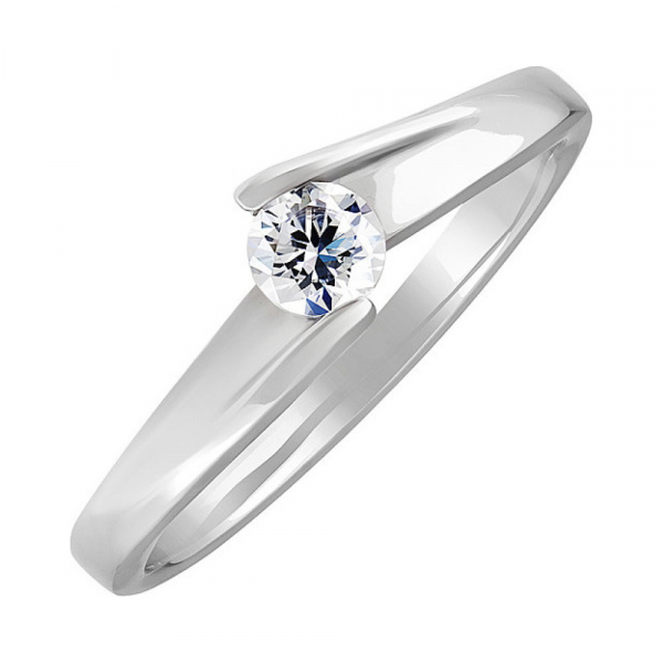 Золотое кольцо с бриллиантом № 79561