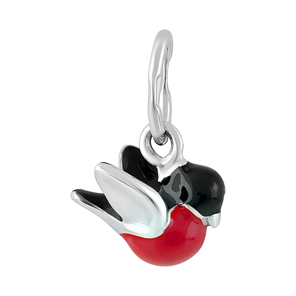 Серебряная подвеска с эмалью № 127070