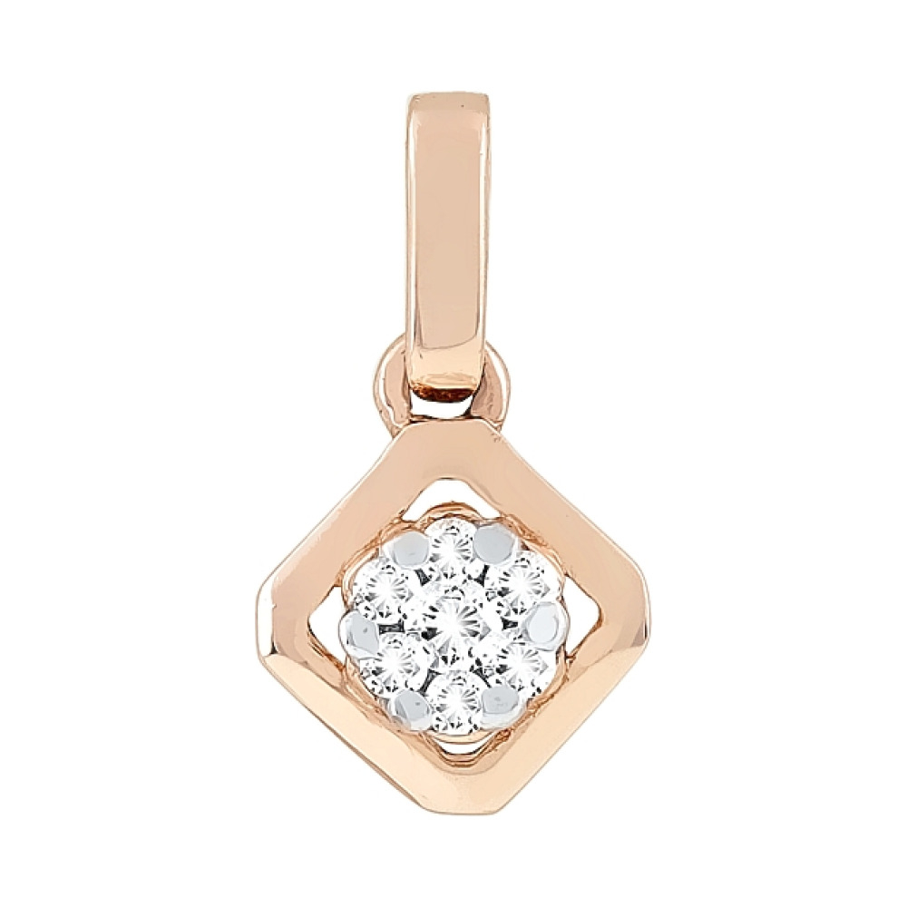 Подвеска с бриллиантом № 114487