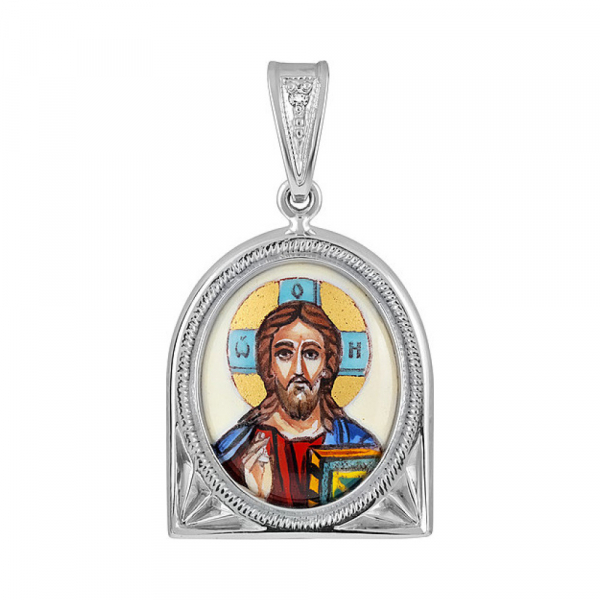 Икона с фианитами и эмалью № 131976