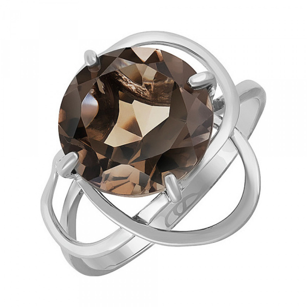 Серебряное кольцо с раухтопазом № 103853