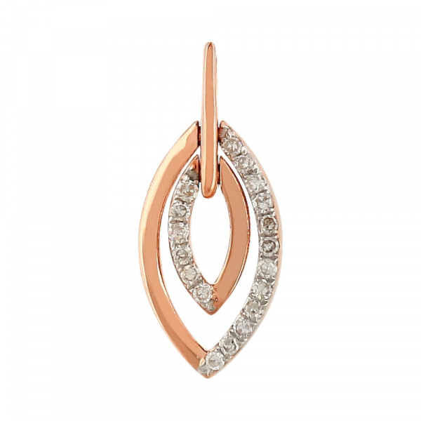 Золотая подвеска с бриллиантами № 106113