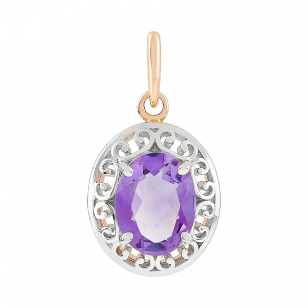 Подвеска с аметистом № 52004