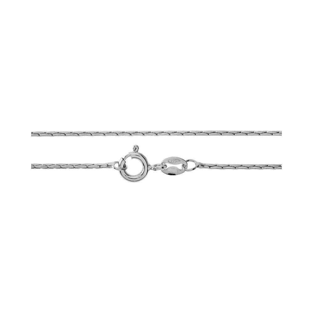 Серебряная цепь кордано родированная № 114802