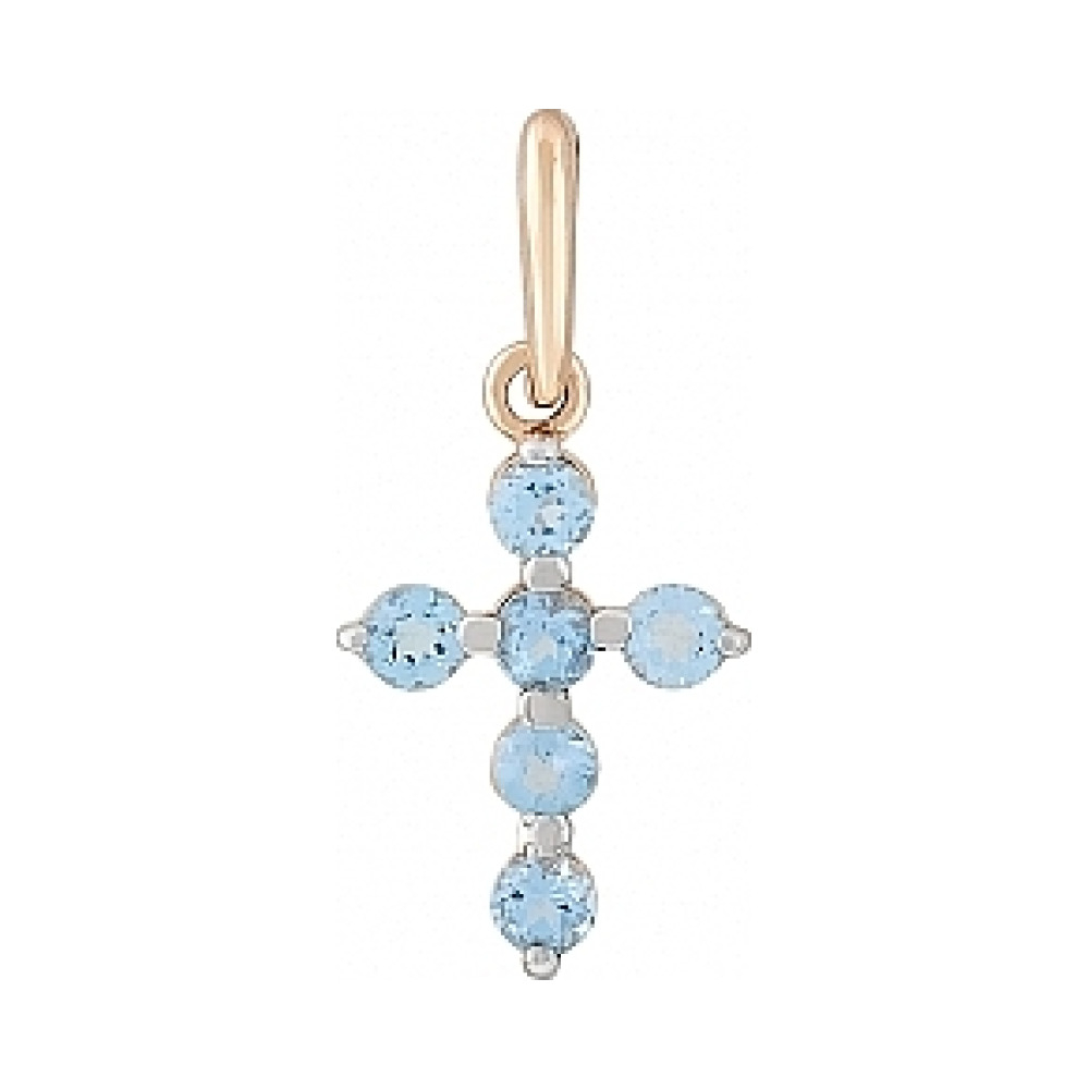 Золотая подвеска с топазом № 114990