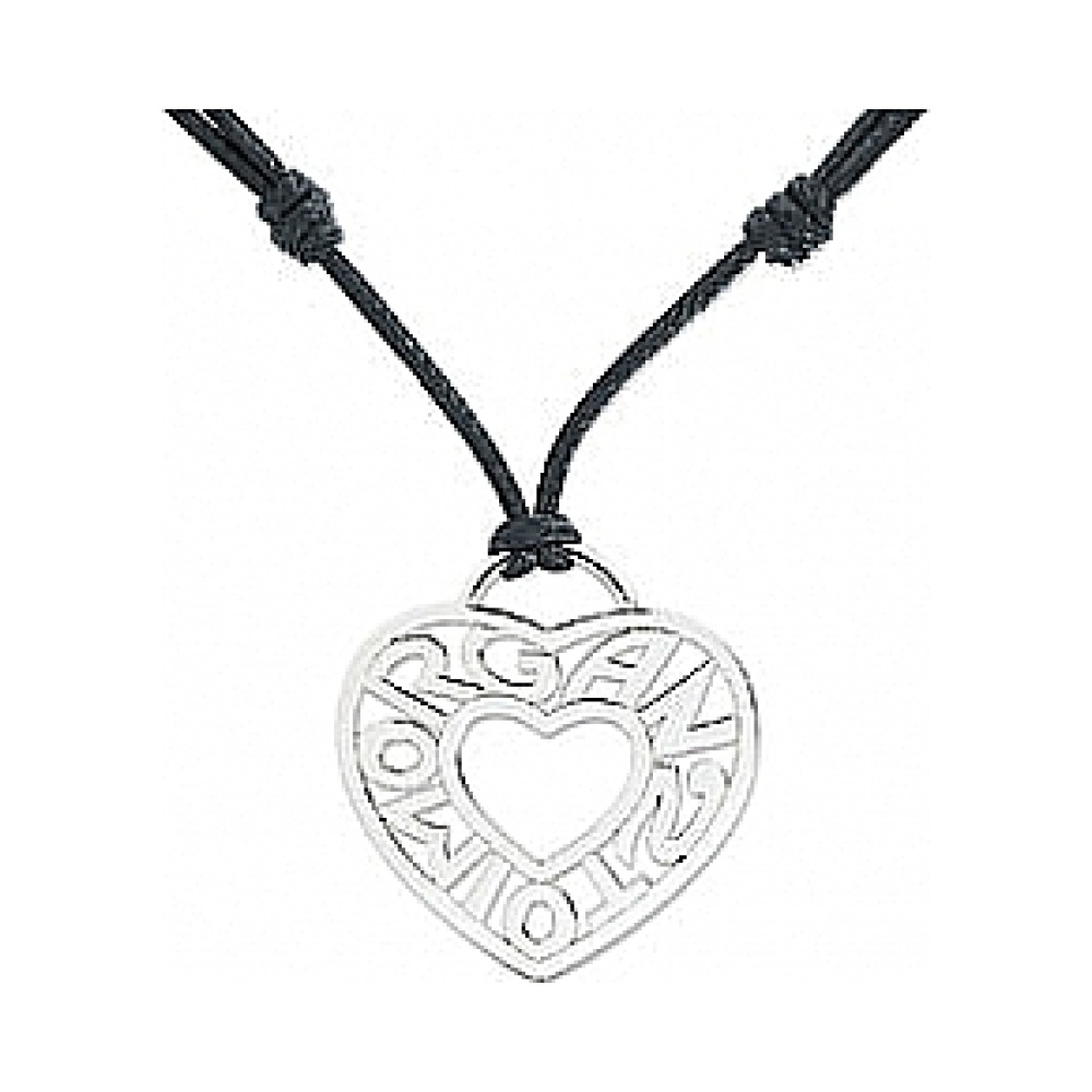 Серебряное колье без камня № 35854