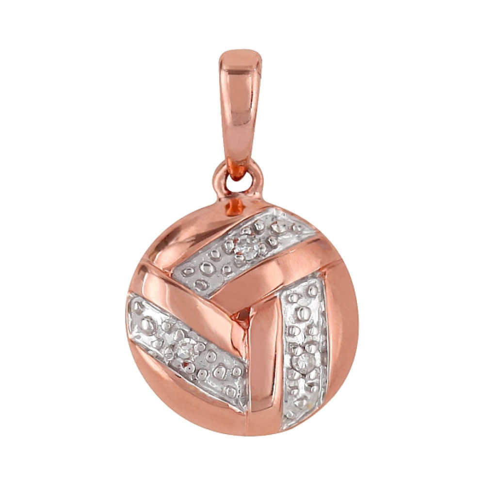 Золотая подвеска с бриллиантами № 98713