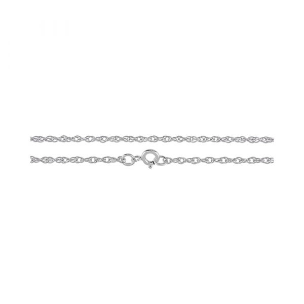 Серебряная цепь кордовая двойная родированная № 127869