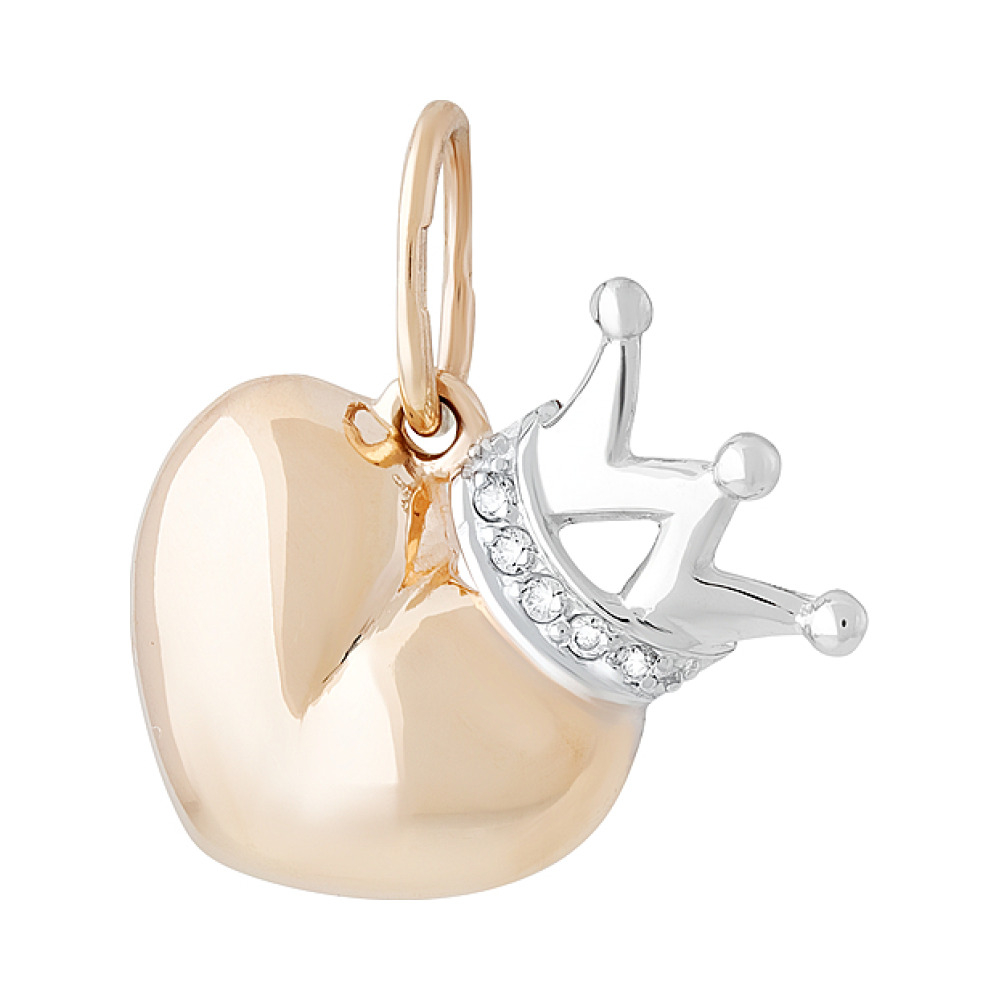 Золотая подвеска с фианитом № 129897