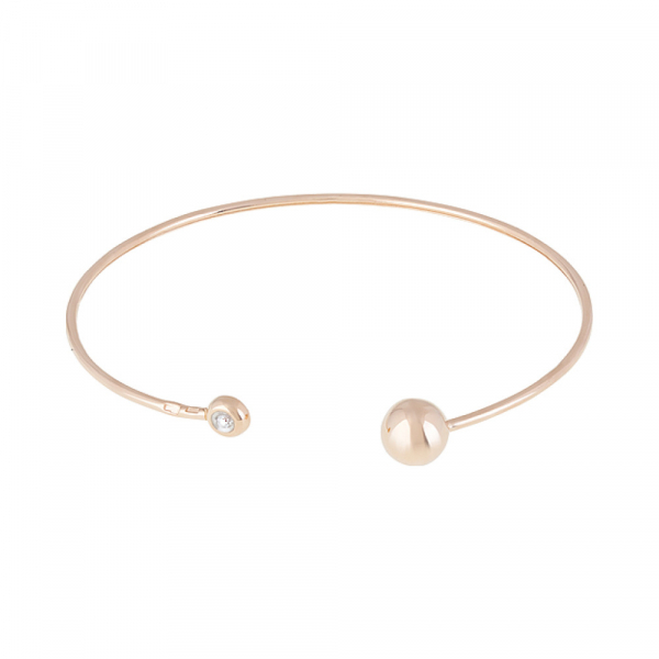 Золотой браслет с фианитом № 129044