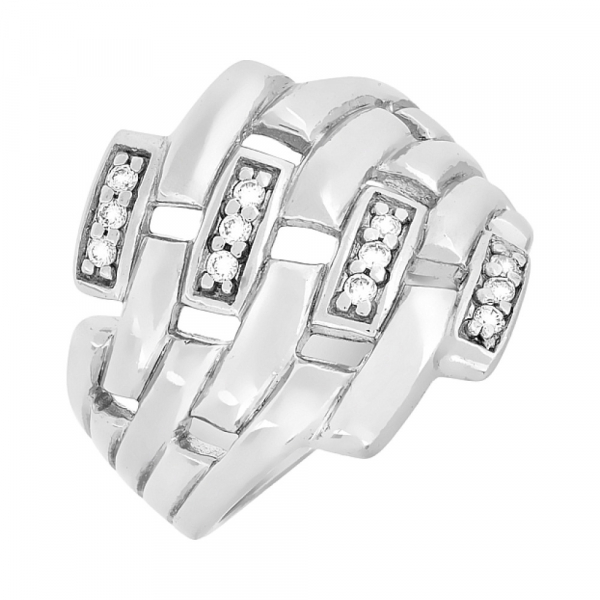  Кольцо с фианитом TED LAPIDUS № 32642