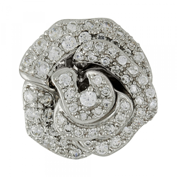 Серебряная подвеска с фианитом № 100856