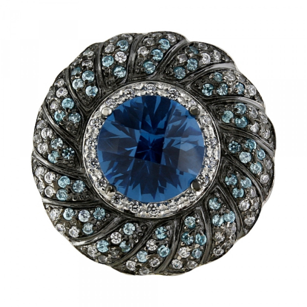 Серебряная подвеска с фианитом № 83172